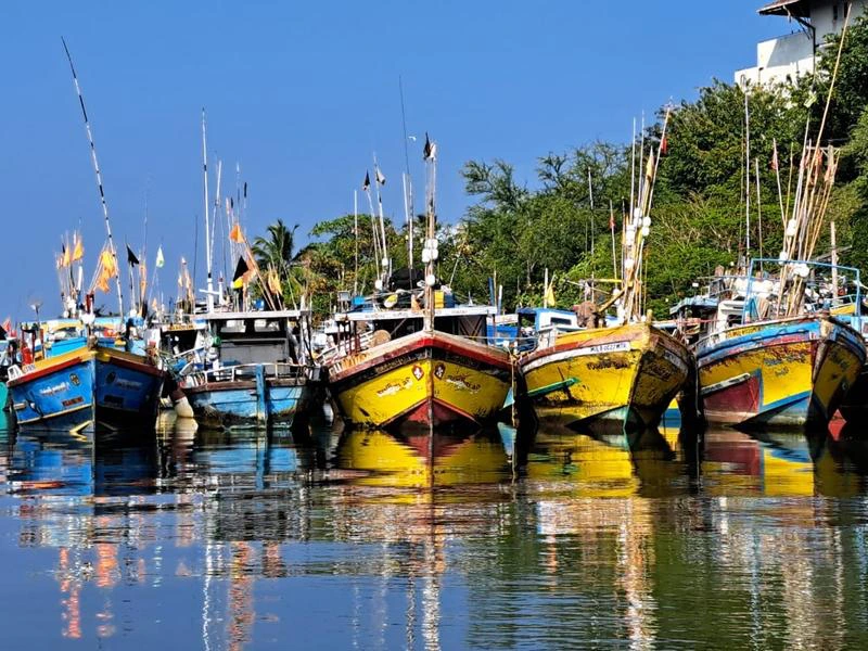 Fischerboote in Negombo