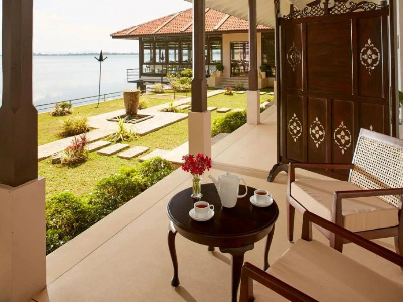 Aussicht vom Zimmer in der Special Stray Unterkunft in Polonnaruwa, Sri Lanka