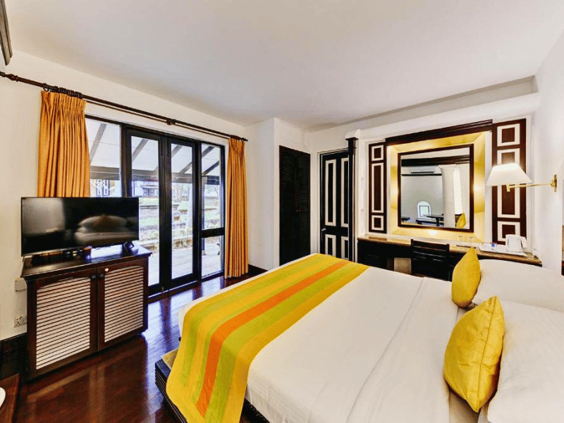 Zimmer im Komforthotel in Habarana in Sri Lanka