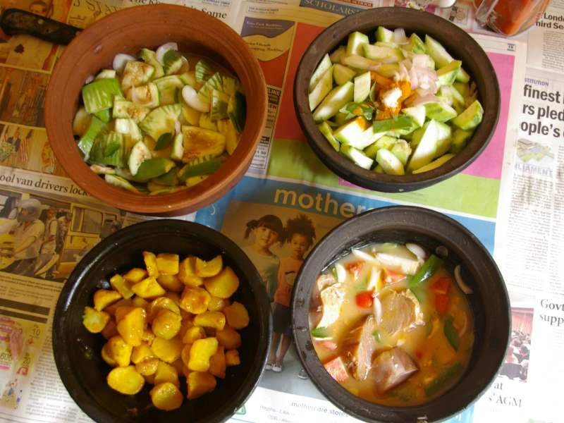 Essen im Homestay in Kandy, Sri Lanka