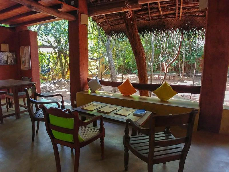 Restaurant Baumhaus-Unterkunft bei Sigiriya in Sri Lanka