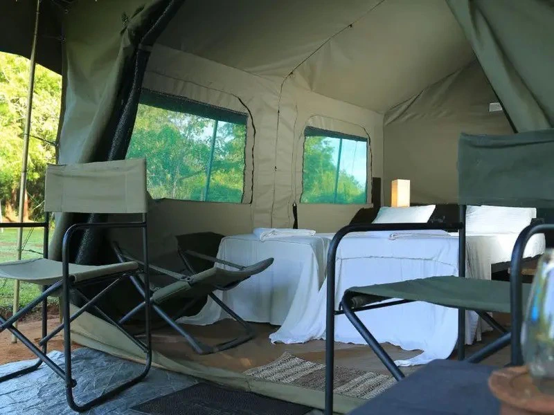 Zeltunterkunft im Udawalawe Nationalpark