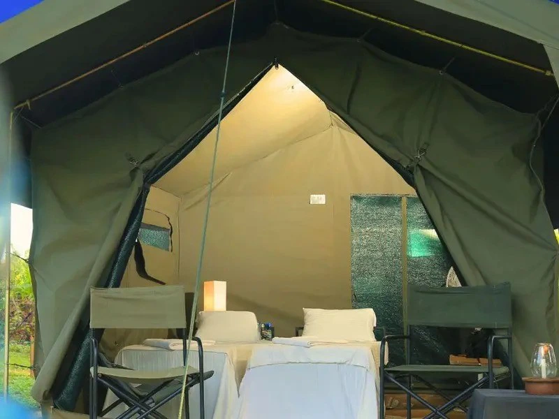 Zeltunterkunft im Udawalawe Nationalpark