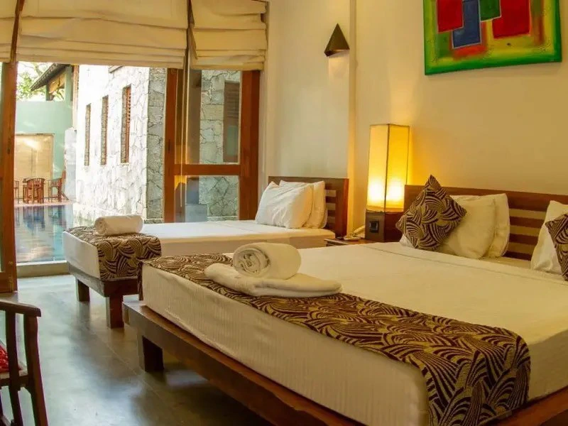 Hotelzimmer im Udawalawe Nationalpark
