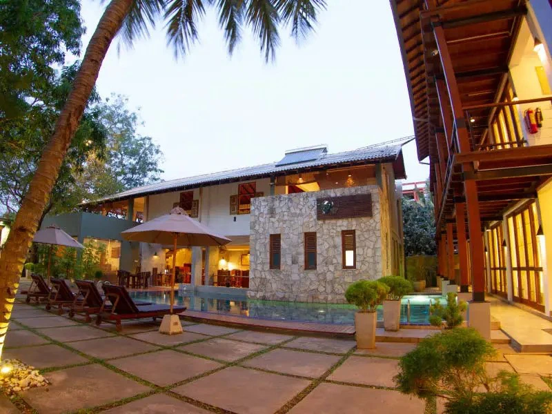 Hotel im Udawalawe Nationalpark, Sri Lanka