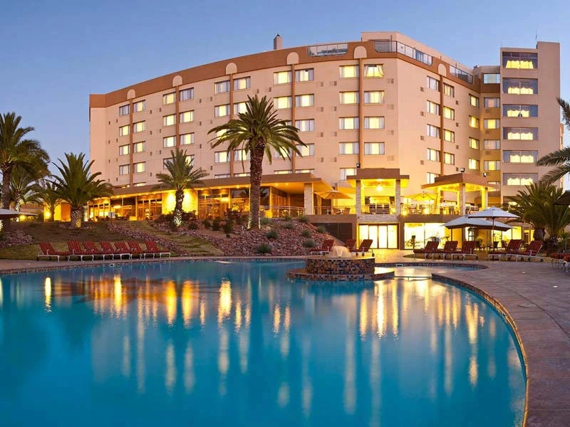 Namibia Windhoek Außenansicht des Hotels
