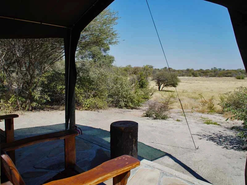 Namibia Familienreise Grootfontein Bushcamp Zelt Unterkunft Aussicht