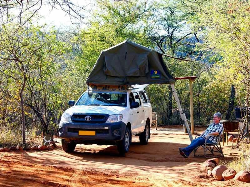 Namibia Waterberg Familienreise National Park Camping im Dach Zelt
