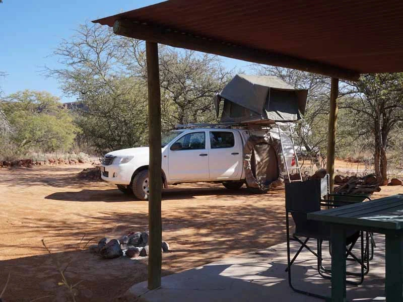 Namibia Waterberg Familienreise National Park Camping im Dach Zelt