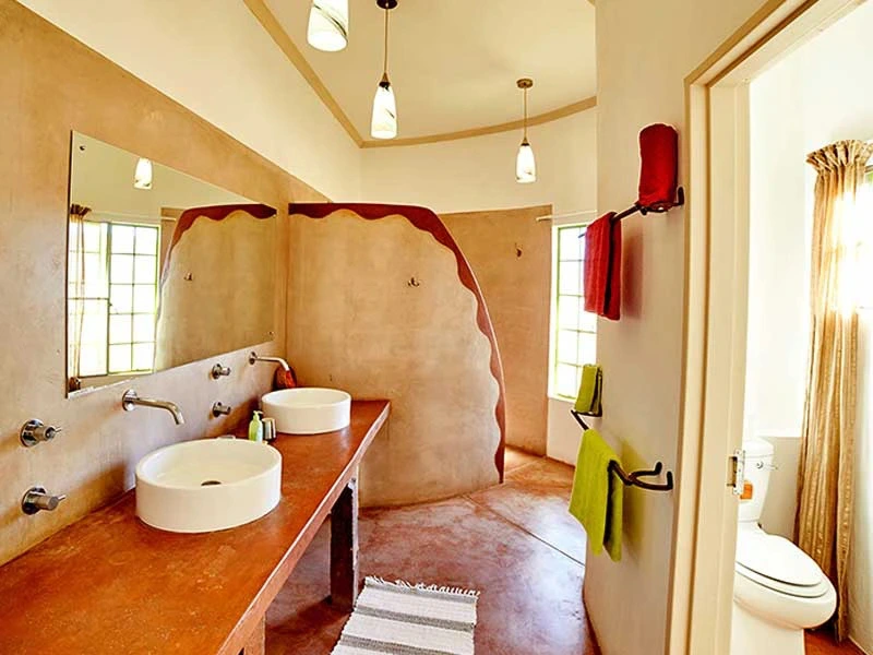 Namibia Unterkunft Special Stay außergewöhnliches Badezimmer auf Pferde Ranch