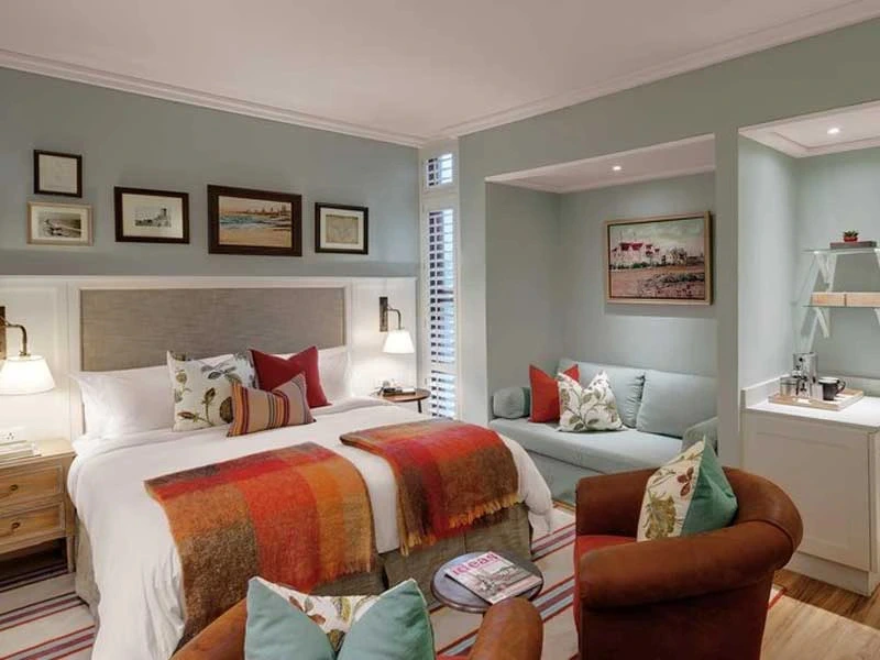 Namibia Familienreise Swakopmund Unterkunft gemütliches Schlafzimmer Komfort