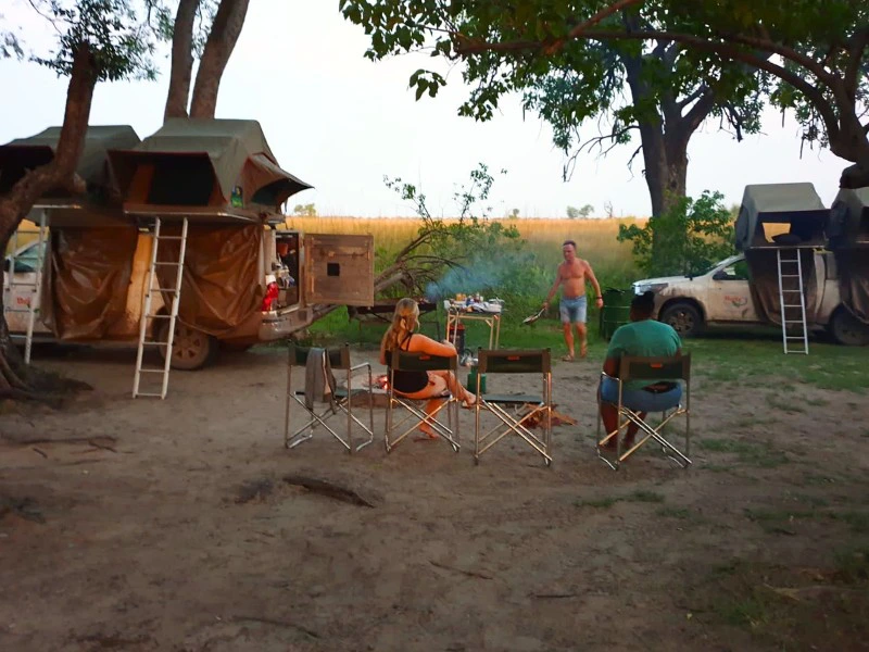 Botswana auf dem Campingplatz