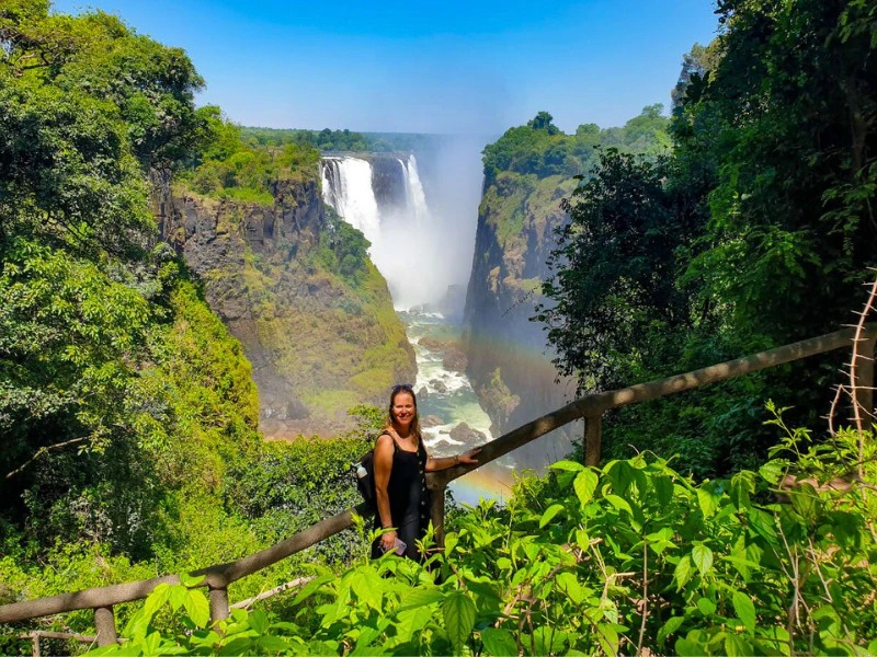 Besuch der Victoria Fälle in Simbabwe
