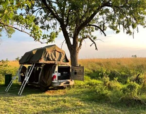 Camping im Moremi Reservat in Botswana