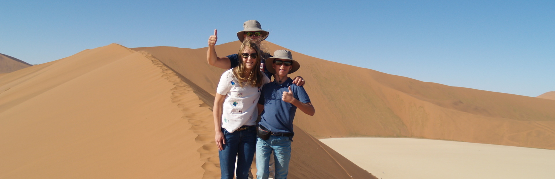 Familie im Sossusvlei