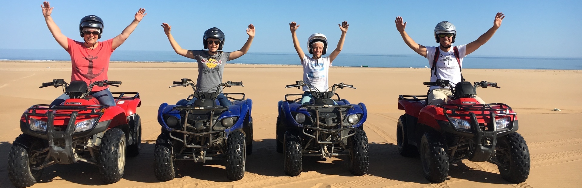 Familie auf dem Quad in Swakopmund Namibia