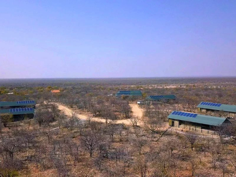 Namibia Camping Etosha Luftansicht
