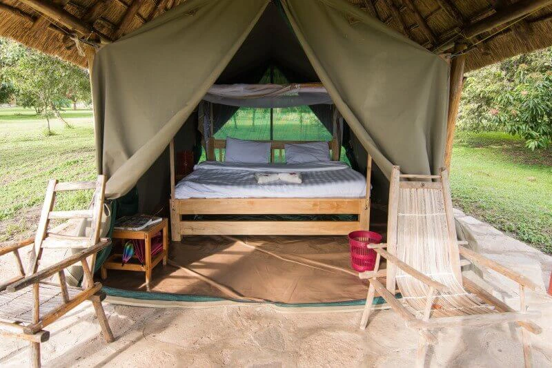 Uganda Unterkunft Murchison Zelt Glamping