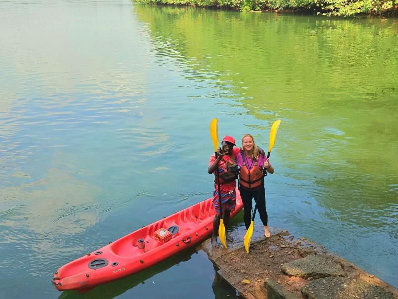 Kajakenfahren auf dem Nil in Jinja Uganda
