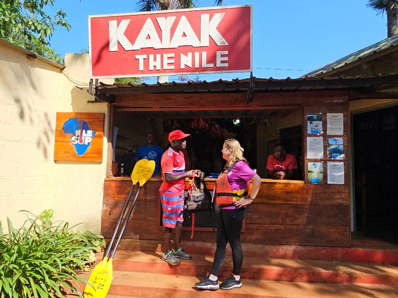 Kajak auf dem Nil Jinja Uganda