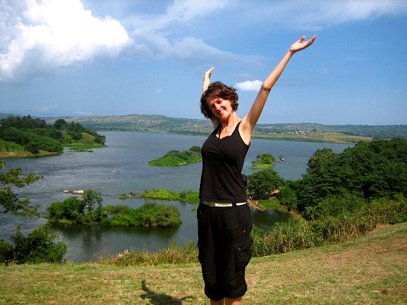 Reisende am Nil Uganda