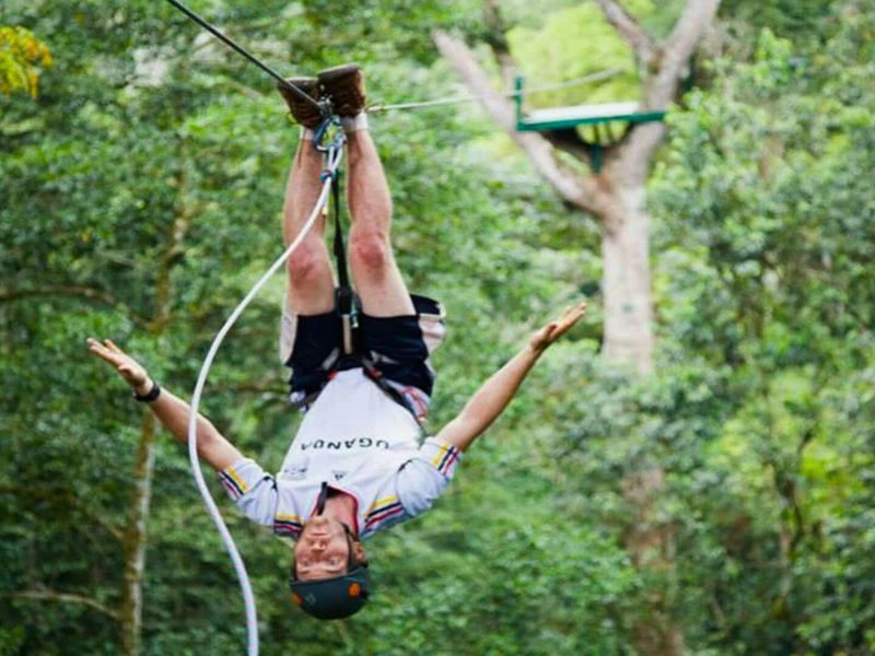 Uganda Jinja Reisender Zipline