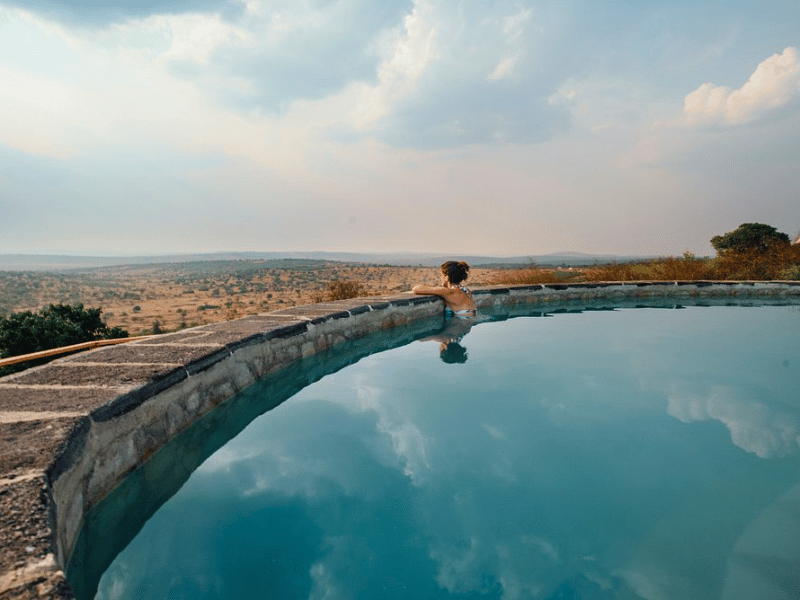 Lake Mburo Lodge mit Pool Uganda