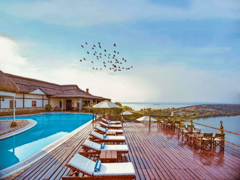 Queen Elizabeth Hotel im Nationalpark Uganda