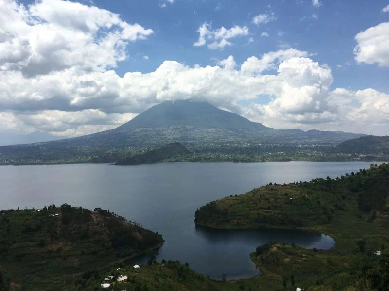 Uganda Mount Muhavura Ausblick