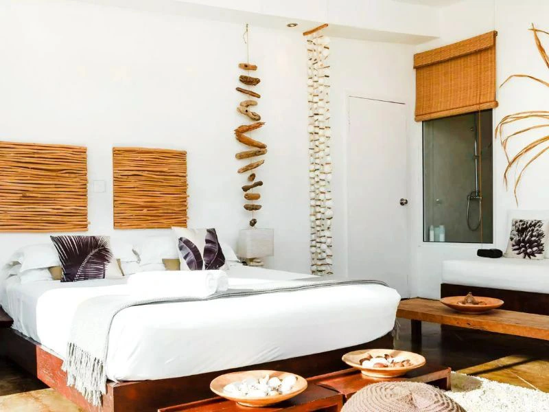 Seychellen Mahe Unterkunft Komfort Schlafzimmer