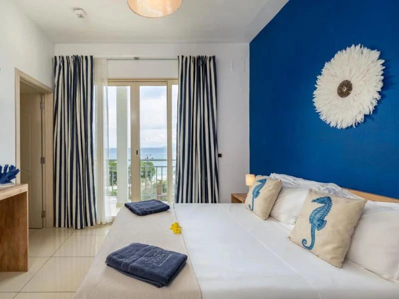 Seychellen Mahe Unterkunft Schlafzimmer