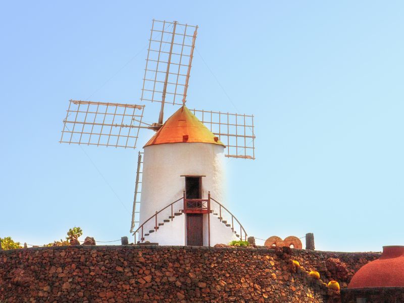 Kanaren Lanzarote Windmühle