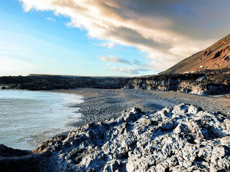 Kanaren La Palma Küste des Strandes