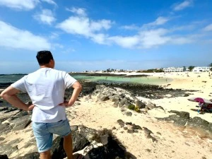 Fuerteventura Corralejo Strand Felsen