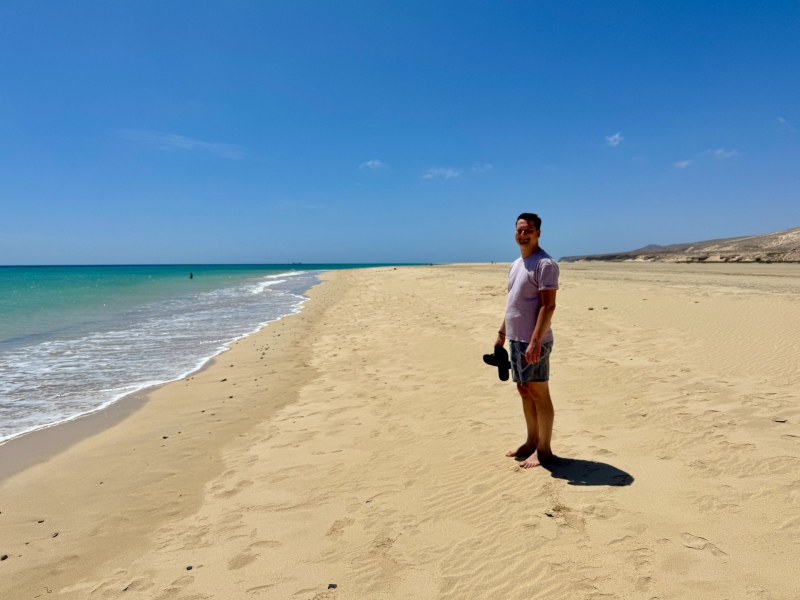 Fuerteventura Costa Calma strand promenade