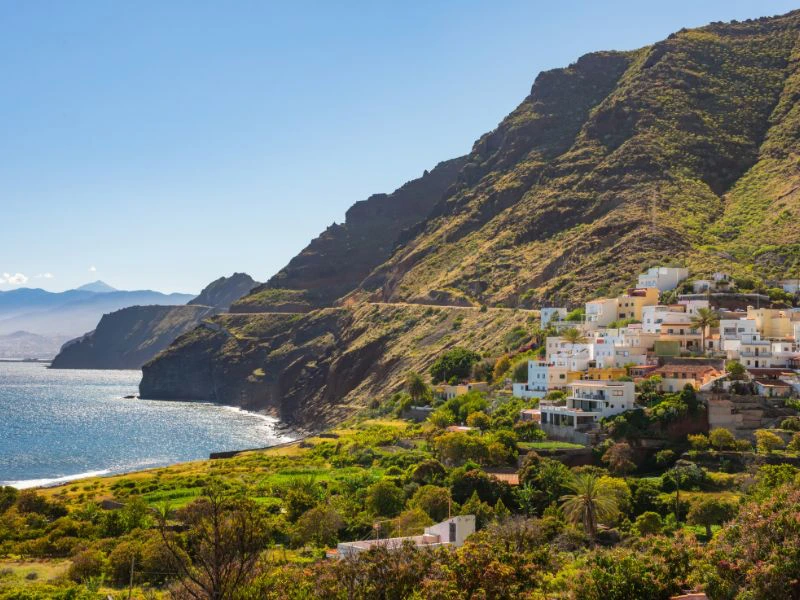 Kanaren Teneriffa Ausblick auf die Küste