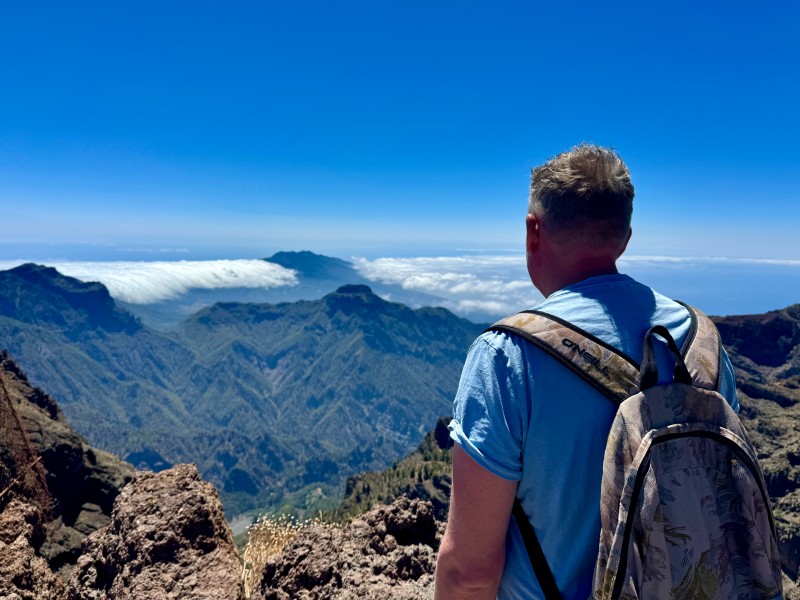Kanarische Inseln La Palma Wanderung zum Roque Observatorium