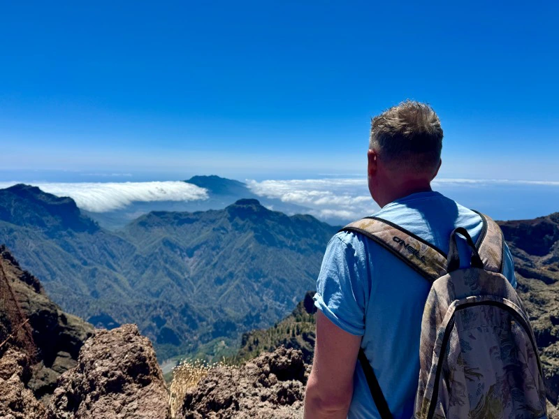 Kanarische Inseln La Palma Wanderung zum Roque Observatorium