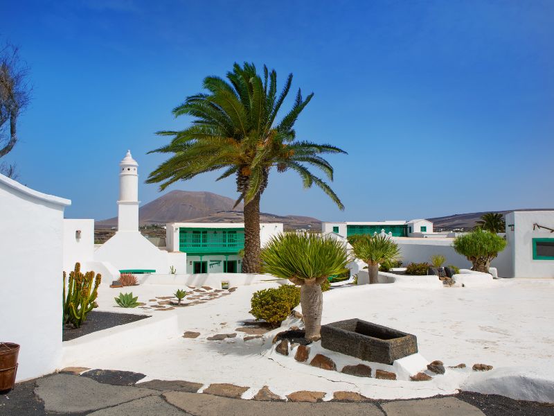 Kanaren Lanzarote San Bartolome Unterkunft Gelände Ansicht