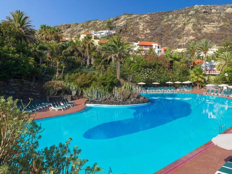 La Palma Breña Unterkunft Poolbereich