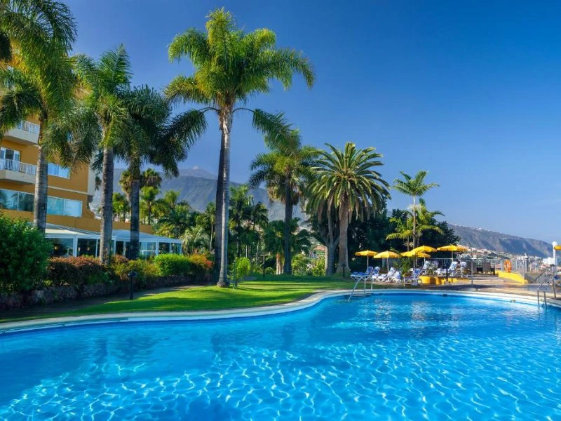 Kanaren Teneriffa Puerto de la Cruz Komfort Unterkunft Poolbereich