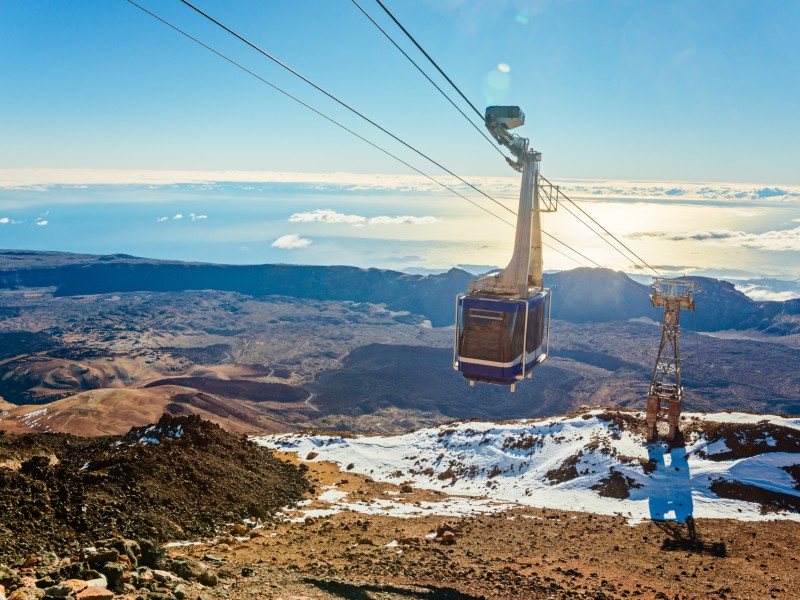 Kanaren Teneriffa Aktivität Seilbahn