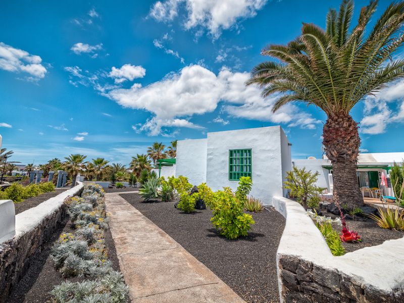 Kanaren Lanzarote Unterkunft Außen Ansicht