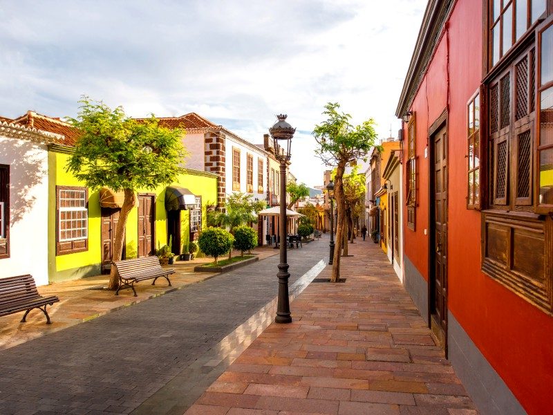 Kanaren Los llanos bunte Straßen der Stadt