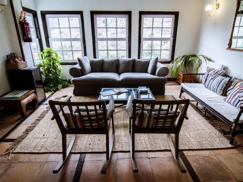 La Gomera Hermigua Unterkunft Wohnzimmer