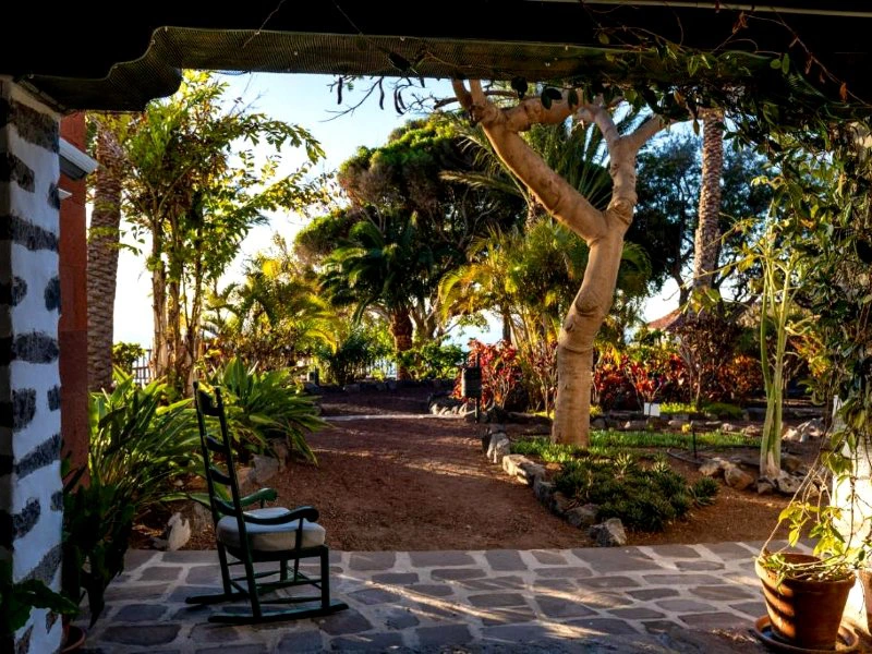 La gomera Unterkunft Komfort Außenanlage