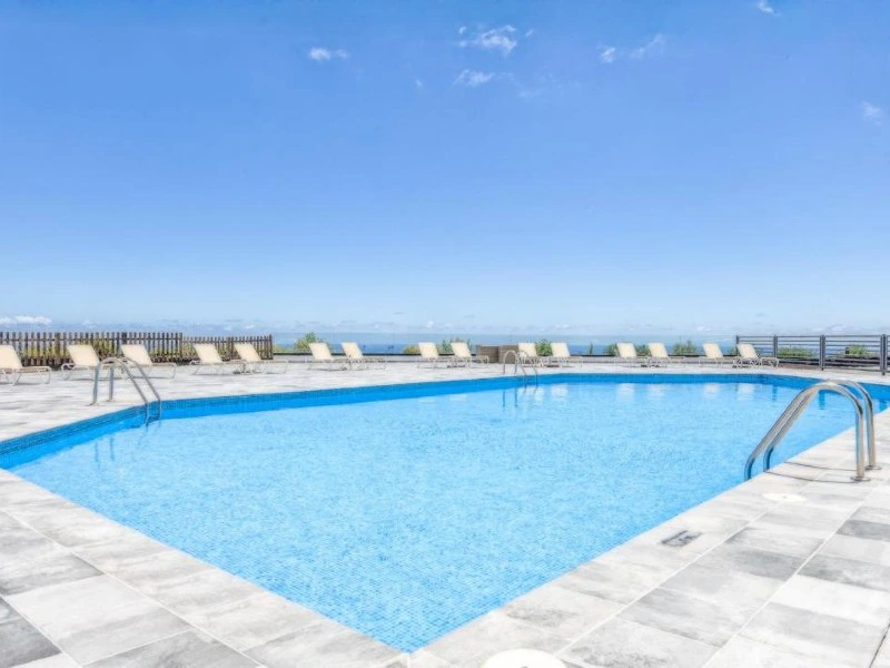 Kanarische Inseln La Palma Breña Unterkunft Poolbereich