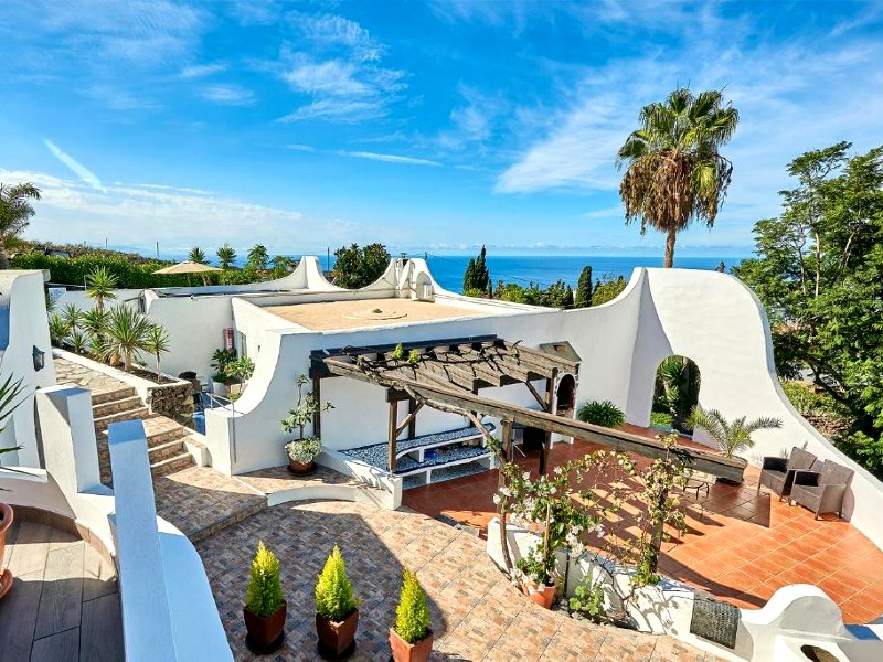 Kanaren La Palma Unterkunft Ausblick auf die Anlage