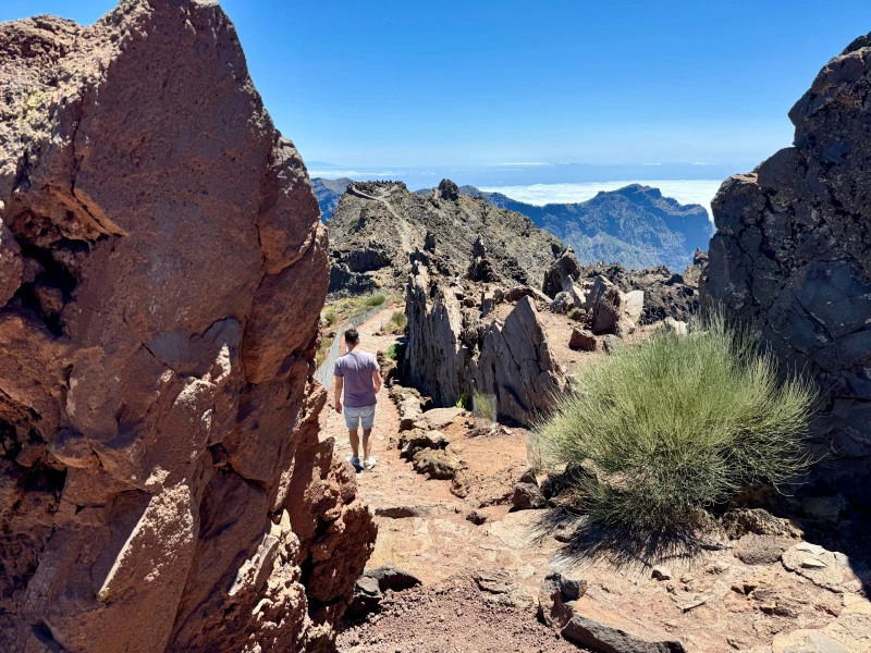 Kanarische Inseln La Palma Wanderung zum Roque Observatorium