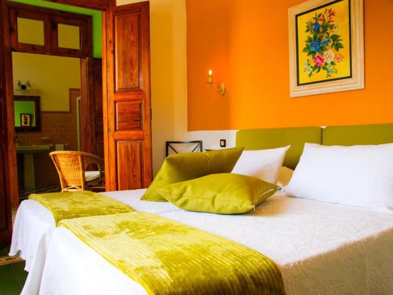 Kanaren Lanzarote Haria Unterkunft Schlafzimmer